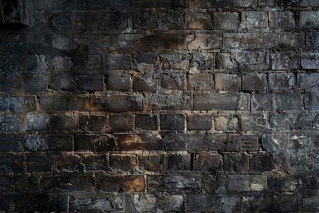 An Old brick wall with textured pattern rough and weather