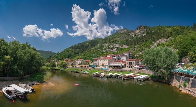 Old Bridge over Crnojevica river in Montenegro