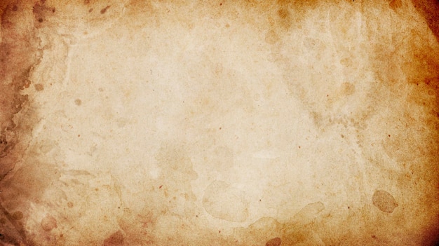 Old brown paper background with vintage spots and ink splashes with space for text