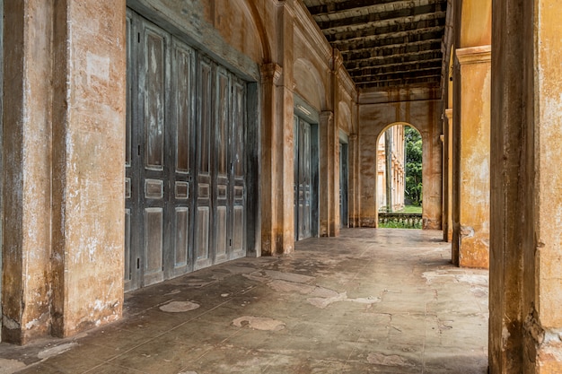 The old building in colonial style, Old Colonial building.