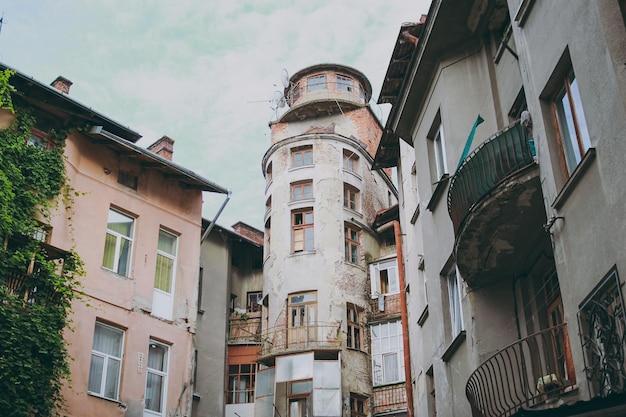 An old building in the historic part of town