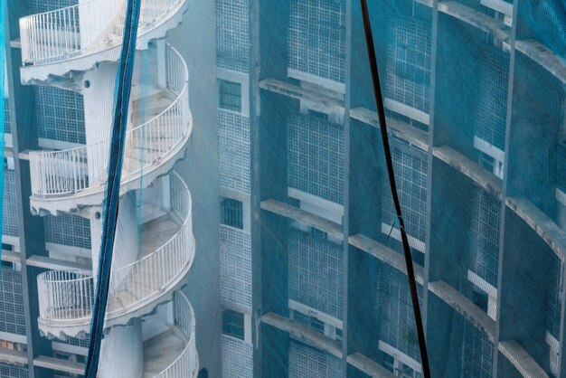 Old building under renovation in downtown sao paulo