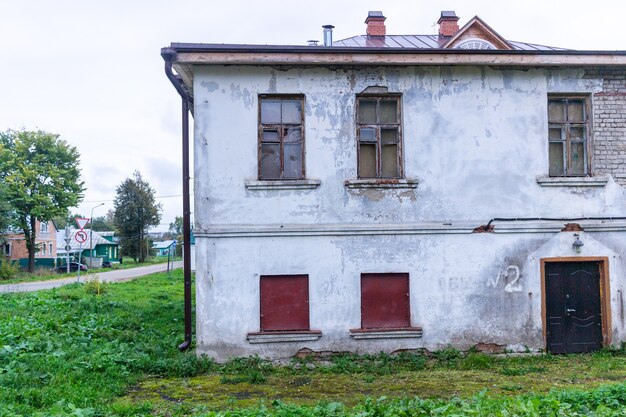 old building in russia in summer