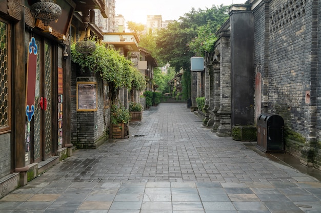 Old buildings in Kuan Alley and Zhai Alley, Chengdu, Sichuan