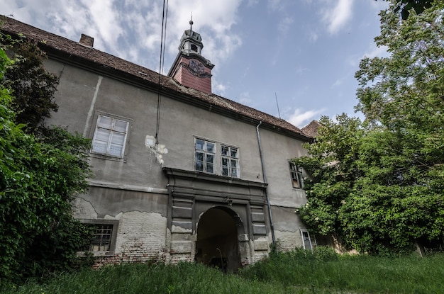 Old castle with garden