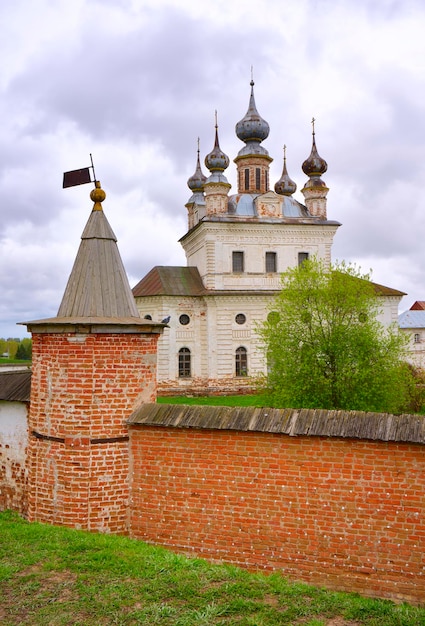 The old cathedral behind the fortress wall