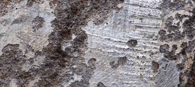 Old cement full of stains and scratches can be used as a background