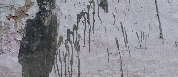 Old cement full of stains and scratches can be used as a background