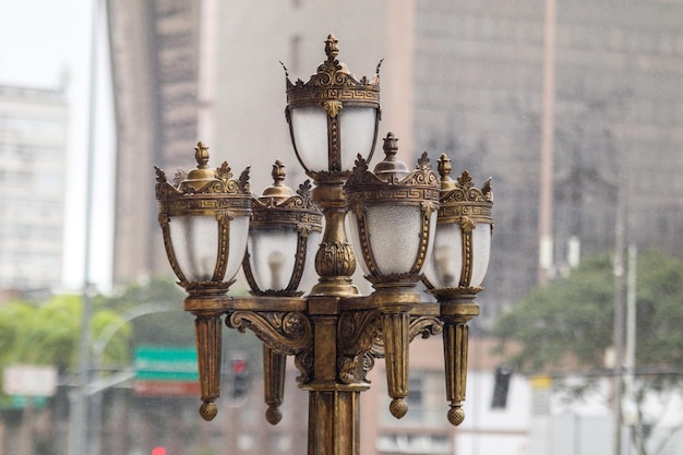 old chandelier in the center of Rio de Janeiro Brazil