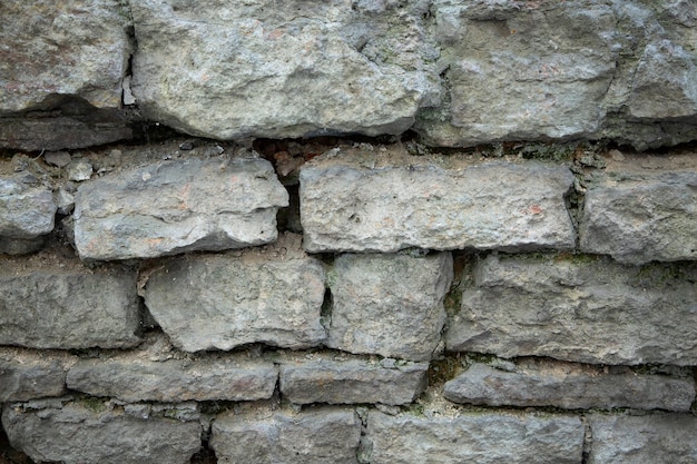 old city wall made of stone bricks