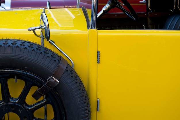 Old classic car detail