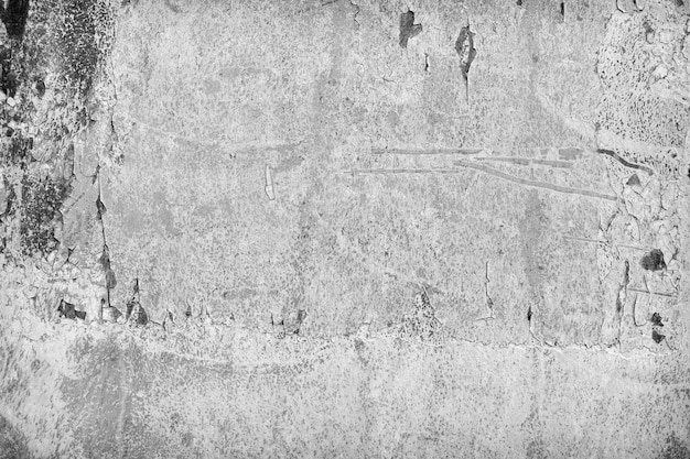 Old cracked rusty paint  background texture close-up black and white