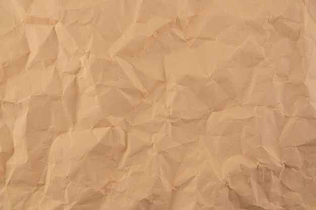 Old crumpled brown paper texture