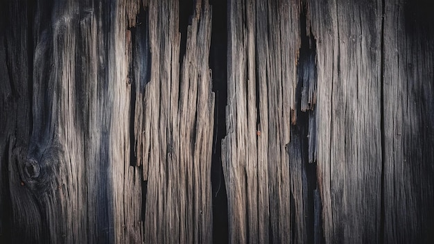 Photo an old dark wooden background with a textured surface