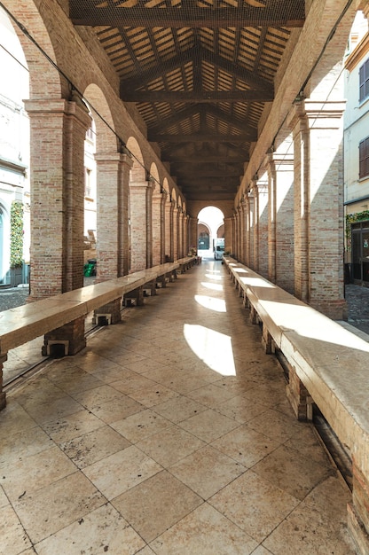 Old fish market in Rimini Italy