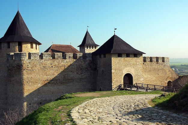 Old Fortress in the Hotyn Chernivtsi region Ukraine