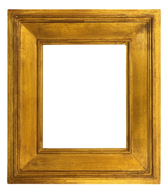 Old frame on white background