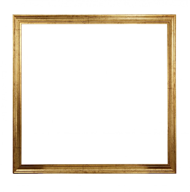 Old frame in white