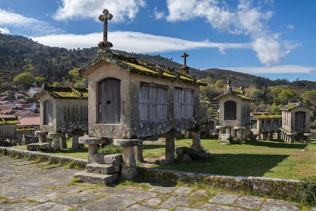 Old Granaries at Lindoso Portugal