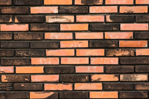 Old grunge brick wall background.