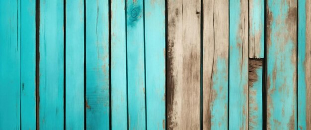 Photo old grungy cyan and dark brown rustic wood texture background