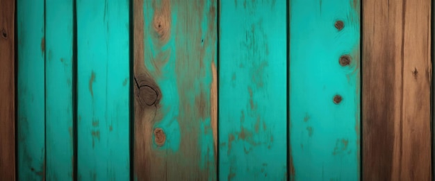 Photo old grungy cyan and dark brown rustic wood texture background