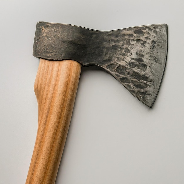 Photo an old hammer with a wooden handle and a wooden handle