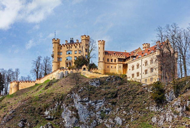 Old hohenschwangau castle in germany