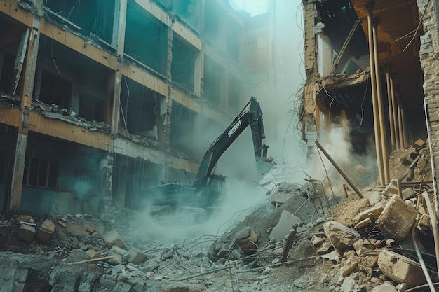 Old house demolished to make way for new construction