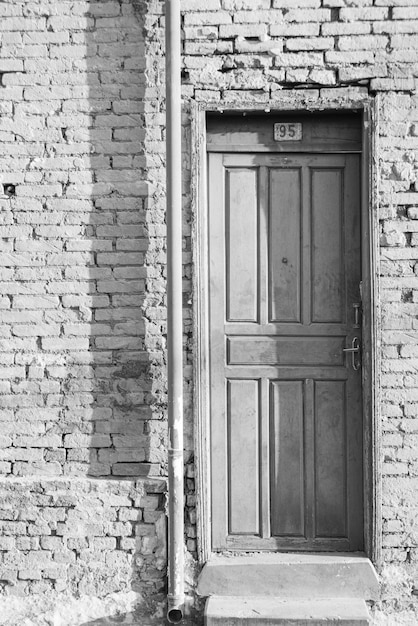 Old house details of an old house in a small town in Brazil natural light selective focus