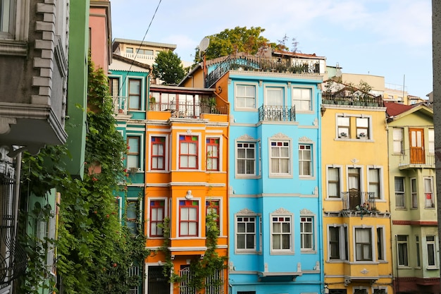 Old Houses in Fener District Istanbul Turkey