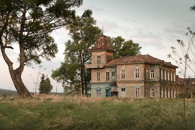 The old ivanitsky wooden house in khakassia of the late th century