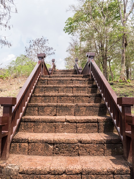 Old laterite staircase.