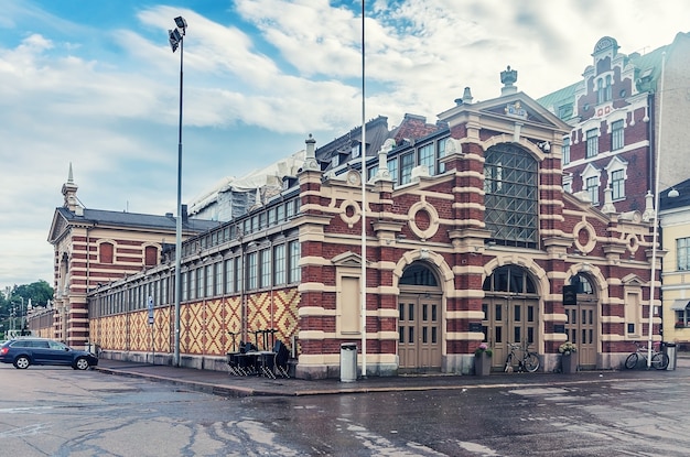 Old Market Hall, Vanha kauppahalli in the center of Helsinki, Finland