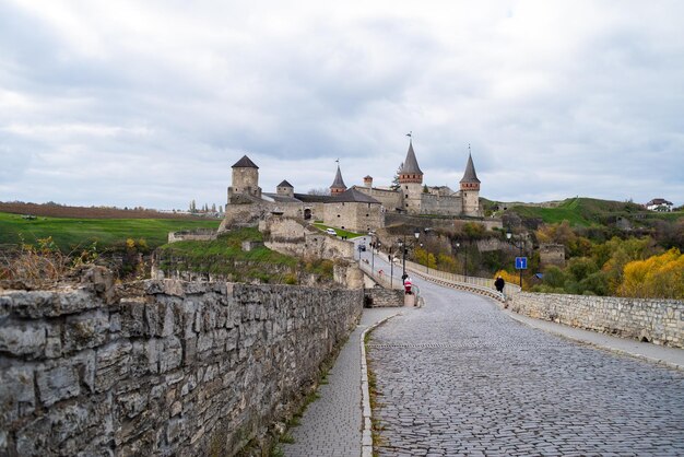 Old medieval European castle Kamianets