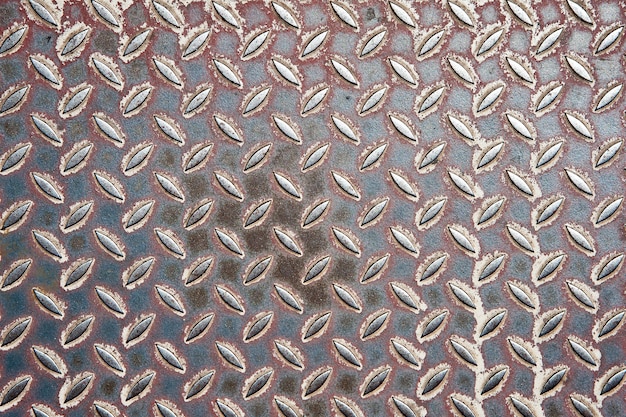 Old metal diamond plate