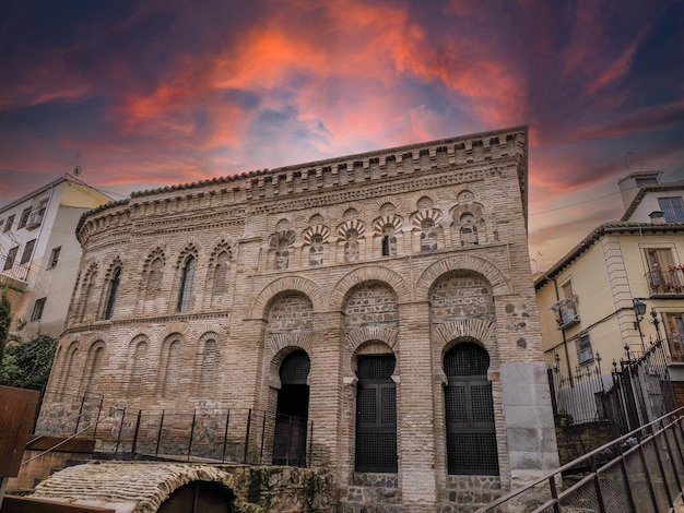 Old Mosque of Bab al-Mardum or Hermitage of Cristo de la Luz. Historic city of Toledo. Spain. Oldest in europe Mudejar-Islamic architecture. 12 Century. UNESCO World Heritage