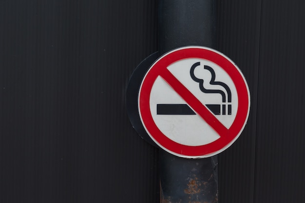 Old no smoking sign  background