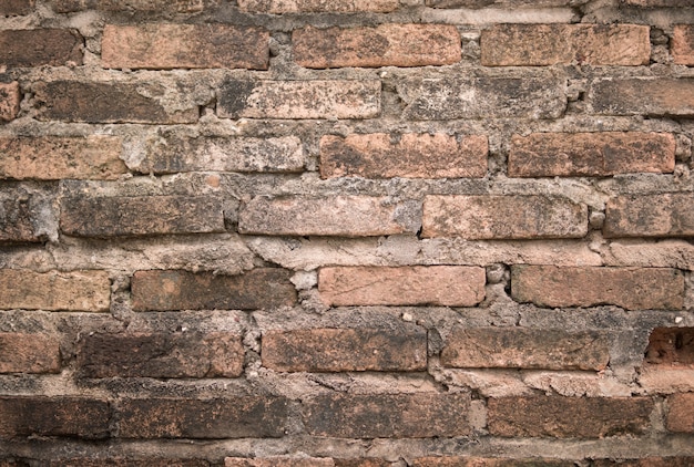 Old orange brick wall textured background.