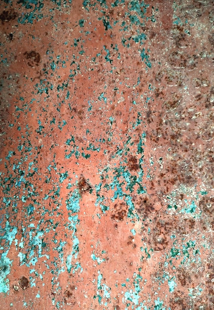 Old painted metal surface. Rusty texture.