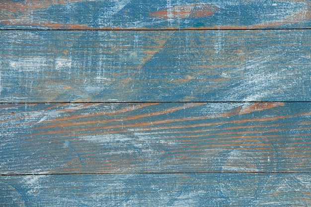 Old painted wood wall Blue abstract background