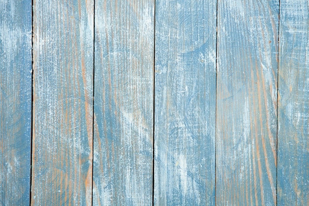 Old painted wood wall Blue abstract background