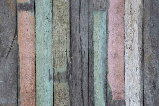 Old pastel plank in vertical line.