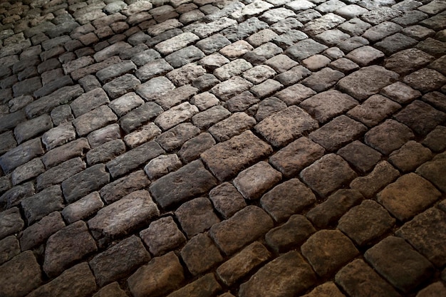 Old pavement on a square