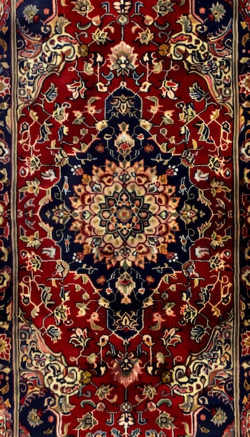 Old persian carpet texture abstract ornament Traditional rug