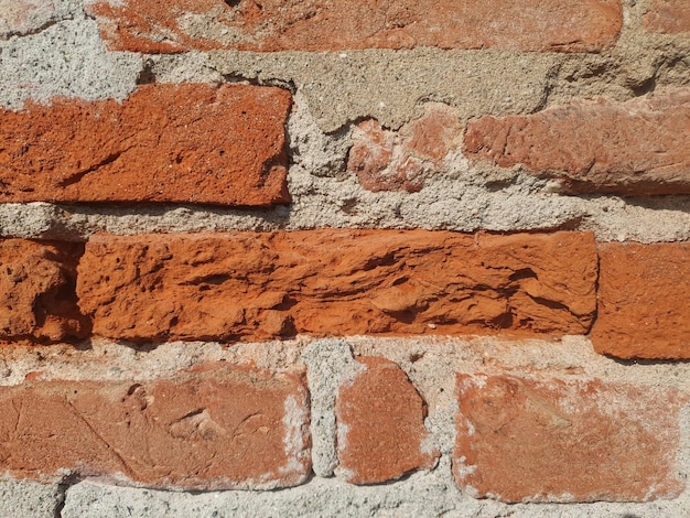 Old red brick wall background