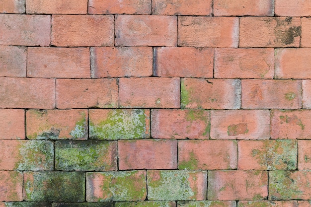 Old Red brick wall 