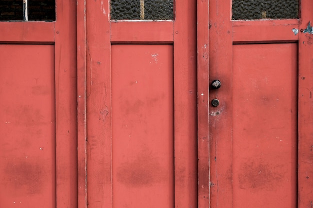 Old red door vintage style