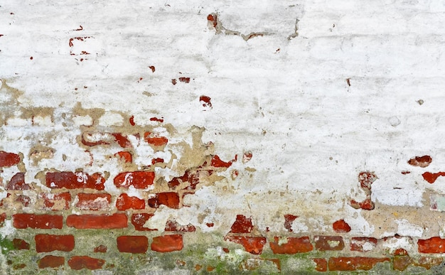 Old Red white brick wall Background