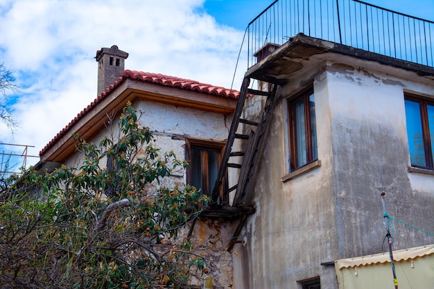 Old residential private house in the old town of the resort region of Turkey